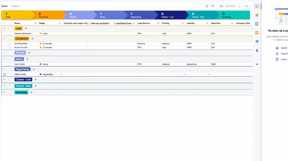 Customization in NetHunt CRM