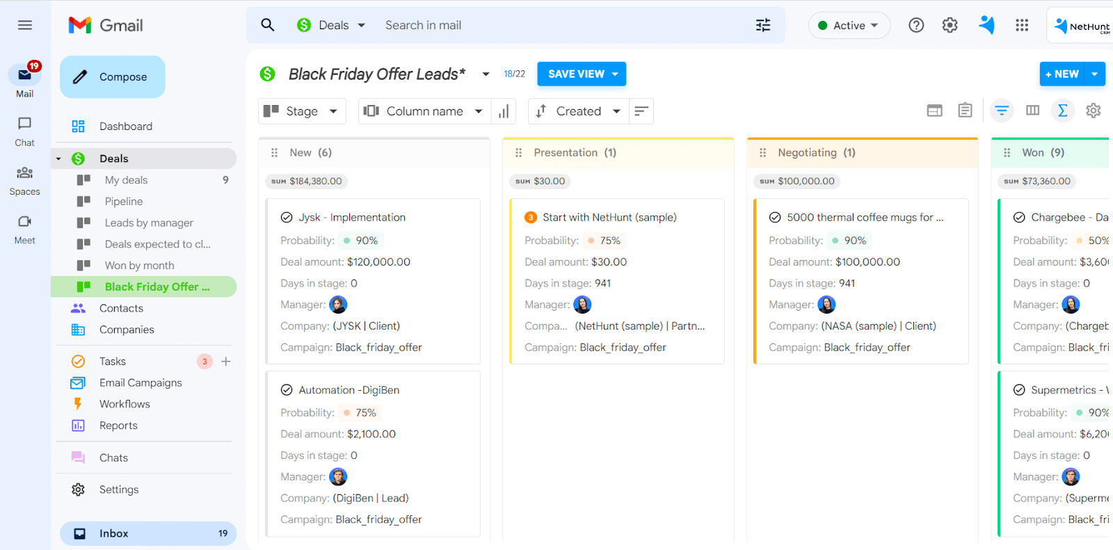 Best CRM integration with Gmail