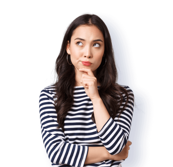 thinking girl