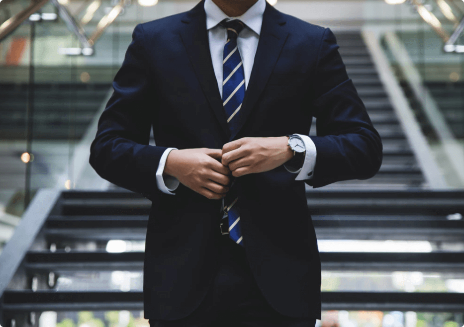 man in suite photo