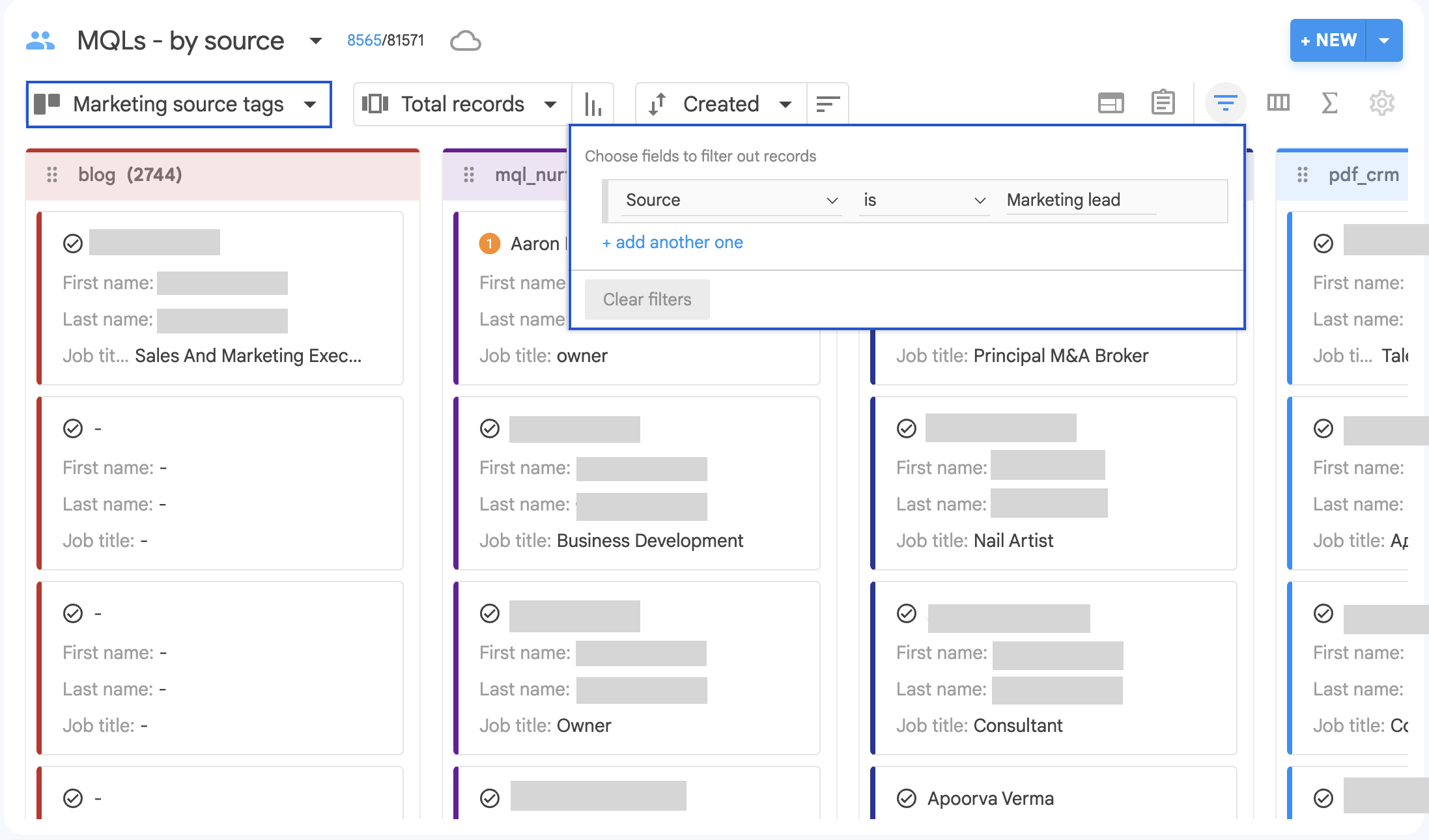 Marketing leads by downloaded content