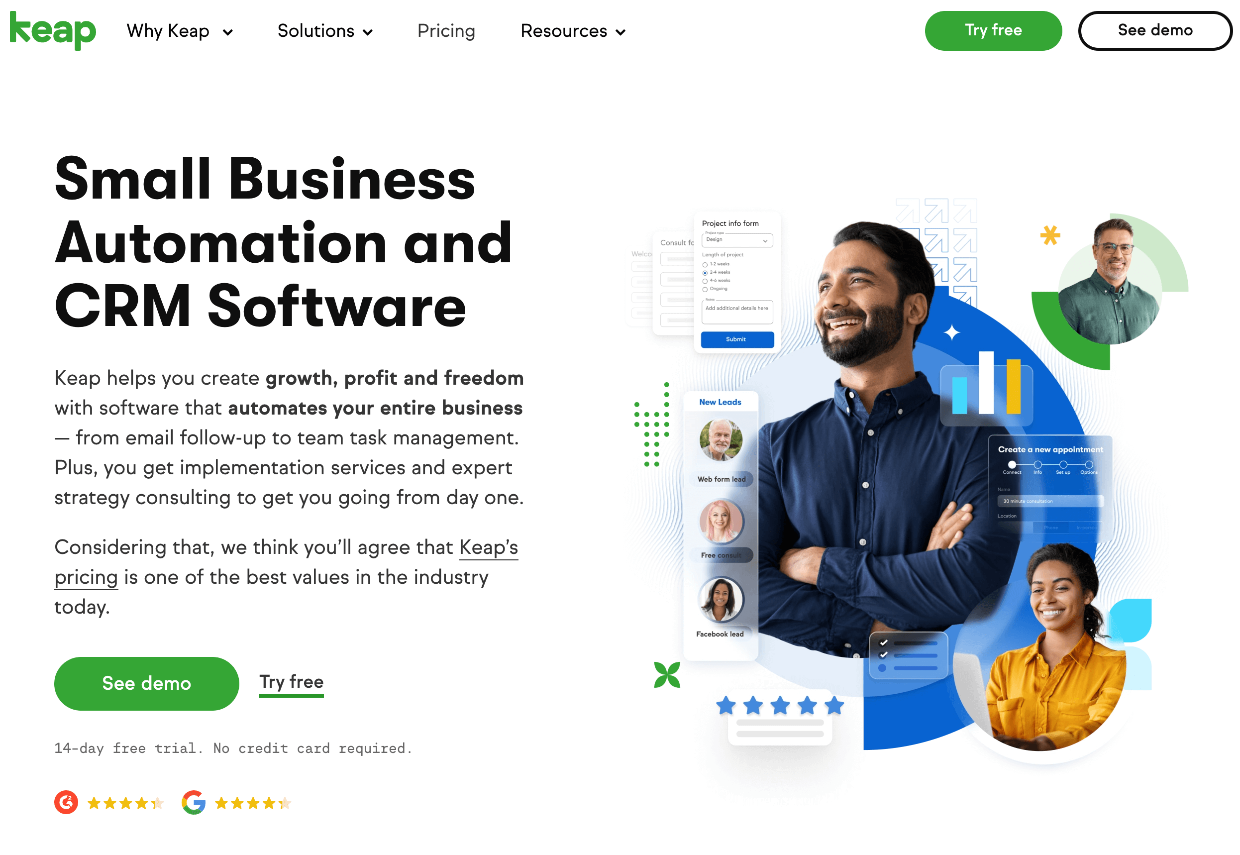 Keap is an effective Streak alternative with an affordable pricing